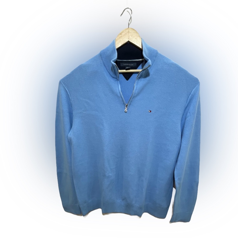 Tommy Hilfiger Men’s Blue XXL 1/4 Zip Sweater